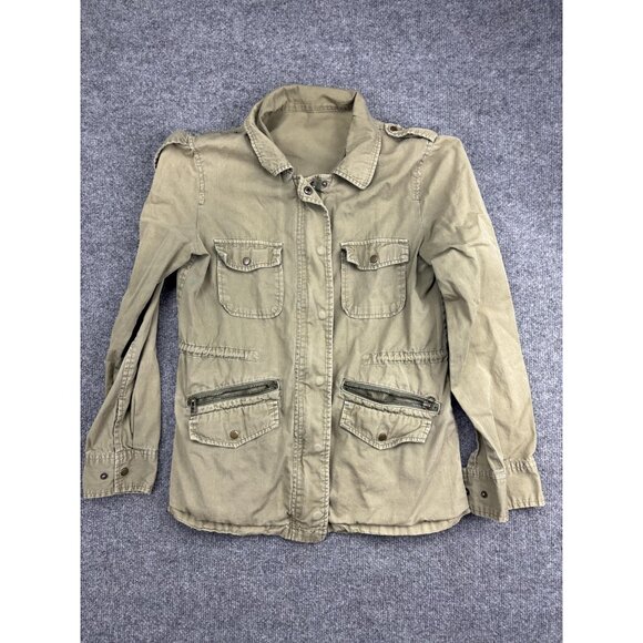 Velvet by Graham & Spencer Jacket Womens Small Utility Military Pockets - Picture 1 of 8